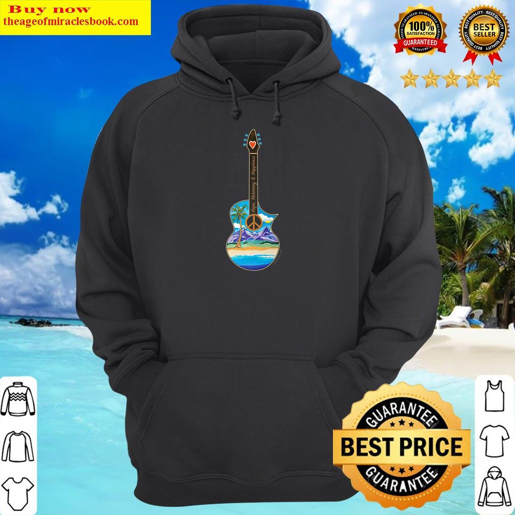 beach guitar hoodie