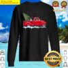 bernese mountain dog christmas on red car truck xmas tree sweater