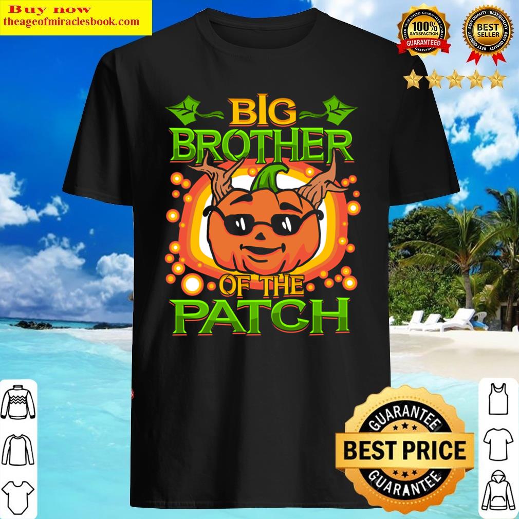 Big Brother Of The Patch Halloween Boys Pumpkin Shirt