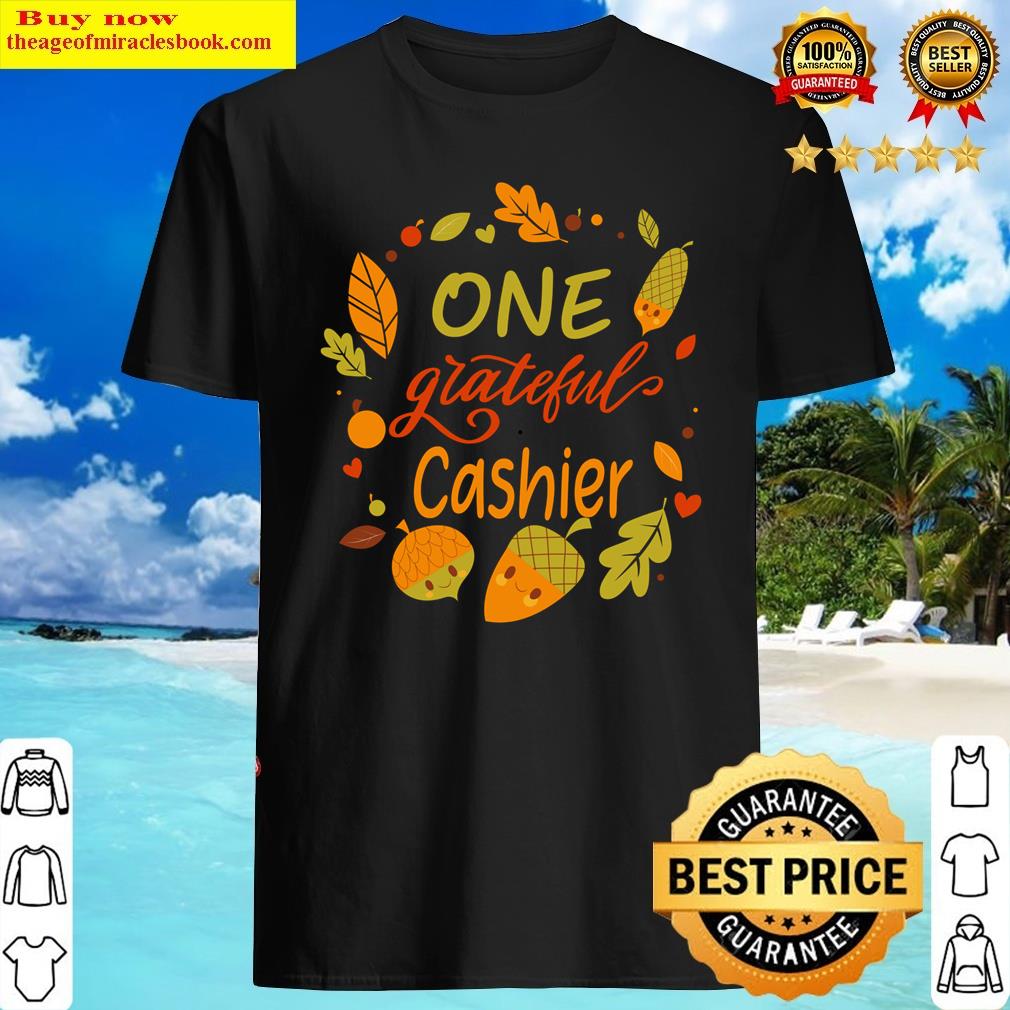Blessed Family One Grateful Cashier Thanksgiving Matching Long Sleeve Shirt