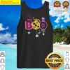 boo with spiders and witch hat pumpkin skull funny halloween tank top