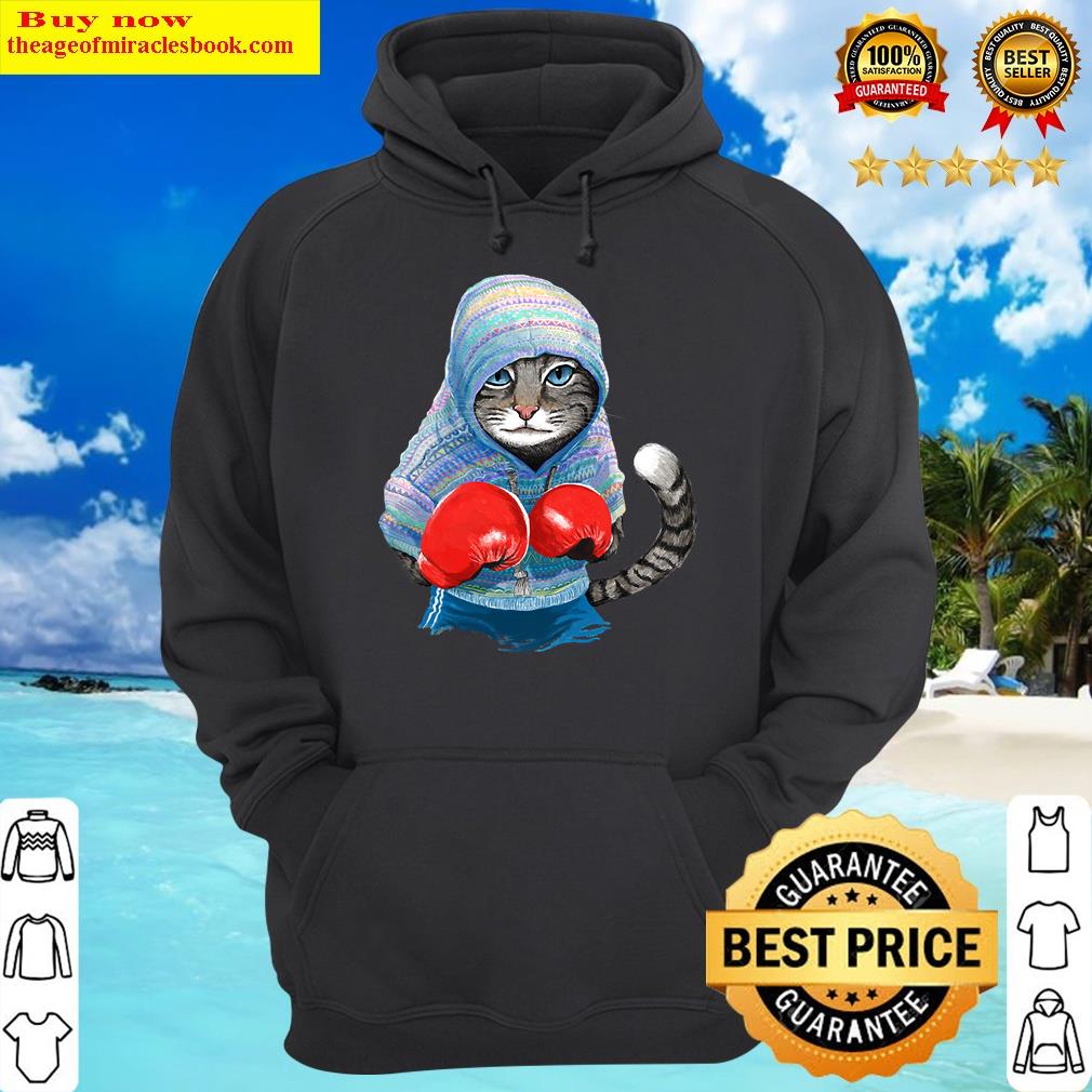 boxing cat hoodie