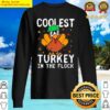 boys kids thanksgiving day funny coolest turkey in the flock sweater