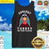 boys thanksgiving day for kids coolest turkey in the flock tank top