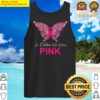 breast cancer awareness pink ribbon butterfly tank top