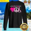 breast cancer love peace cure pink ribbon awareness gift sweater