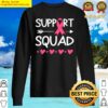 breast cancer support squad awareness month pink ribbon sweater