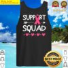 breast cancer support squad awareness month pink ribbon tank top