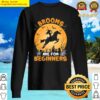 brooms are for beginners witch halloween horseback riding sweater