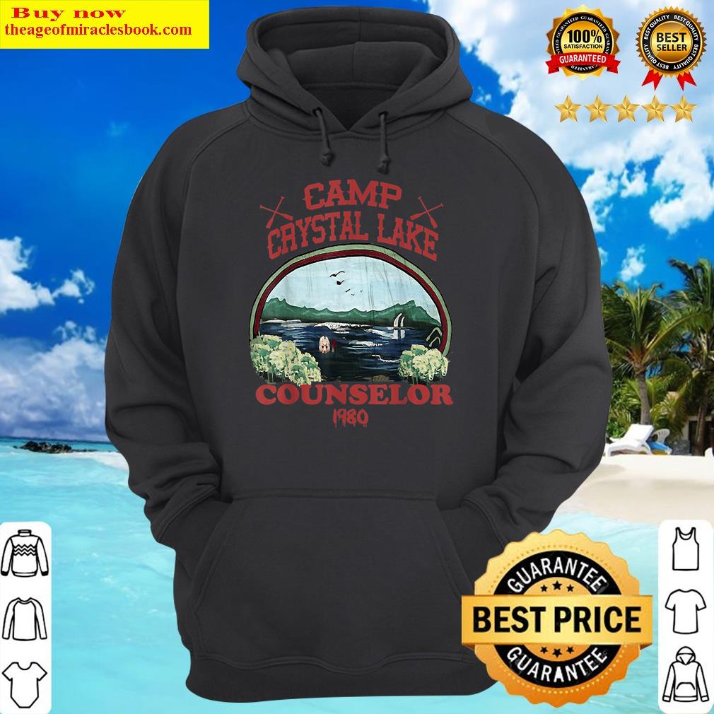 camp retro 1980 crcrystal lake counselor costume hoodie