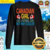 canadian girl canada flag long sleeve sweater
