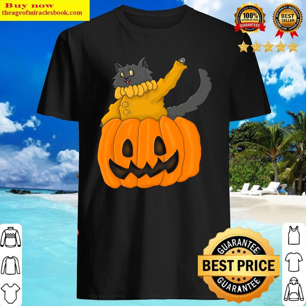 Cat In A Pumpkin Shirt