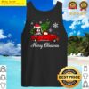 cavalier king charles spaniel dog riding red truck christmas tank top