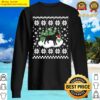 christmas black labrador dog silhouette santa hat classic sweater