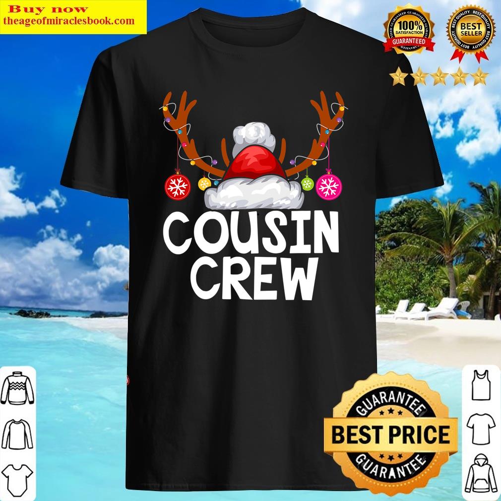 Christmas Cousin Crew Decorations Pajamas Family Xmas Gifts Shirt
