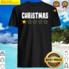 christmas would not recommend 1 star rating shirt