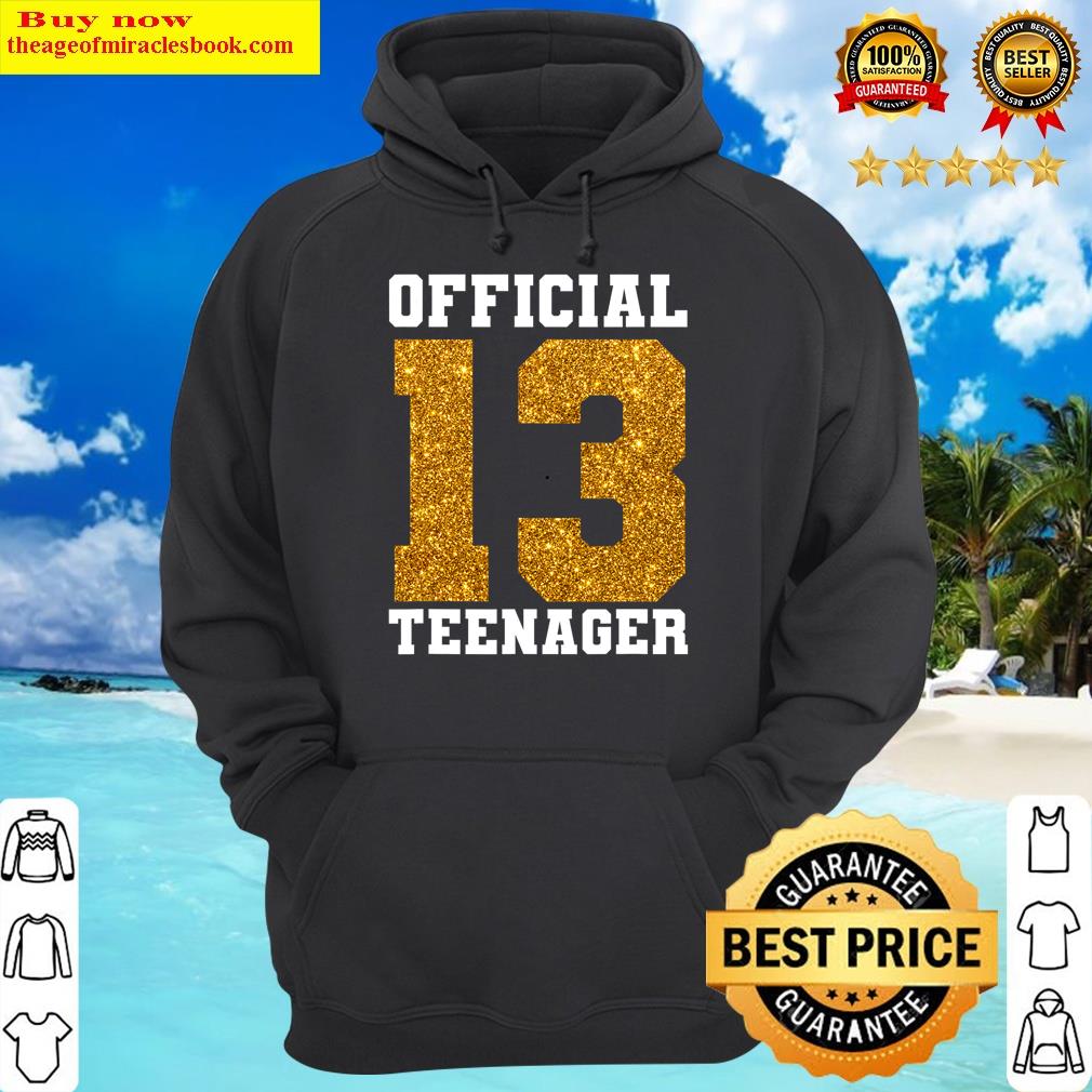 cool trendy 13th birthday party hoodie