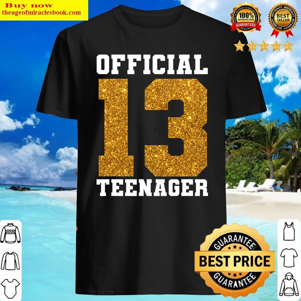 Cool Trendy 13th Birthday Party Shirt