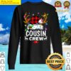 cousin crew santa red plaid xmas funny christmas pajamas sweater