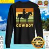cowboy yeehaw bull riding texas funny western sweater