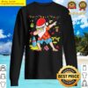 dabbing santa christmas summer tropical hawaiian surfing sweater