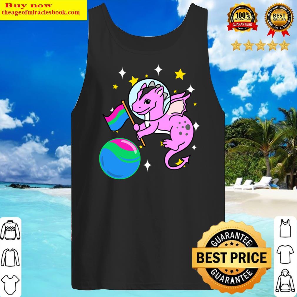 Dragon Astronaut Polysexual Pride Shirt Tank Top