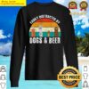 easily distracted by dogs beer funny puppy lover pet owner premium sweater