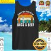 easily distracted by dogs beer funny puppy lover pet owner premium tank top