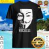 for the voiceless anonymous mask v for vendetta guy fawkes essential shirt
