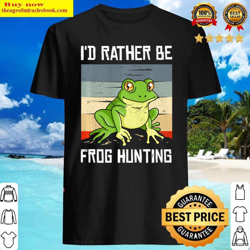 Frog Hunting Gift Toad Catcher Premium Shirt