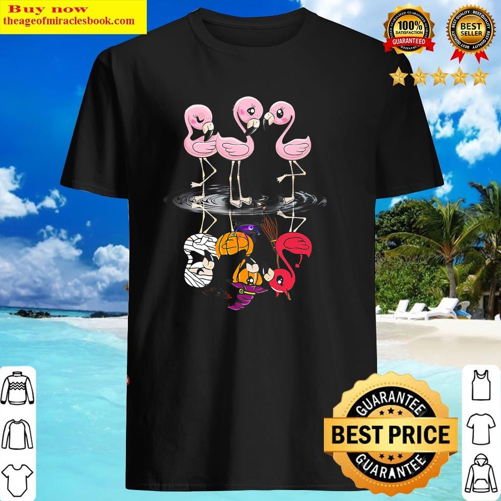 Funny Halloween Flamingo Costume Flamingoween Shirt