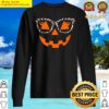 halloween costume jack o lantern pumpkin face women leopard sweater
