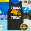 halloween truck for boys toddlers pumpkin trick or treat tank top