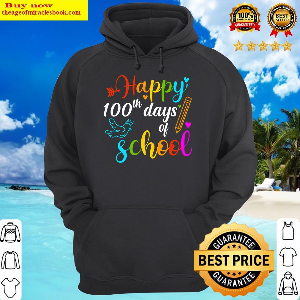 happy 100 th days of school thanksgiving christmas hoodie