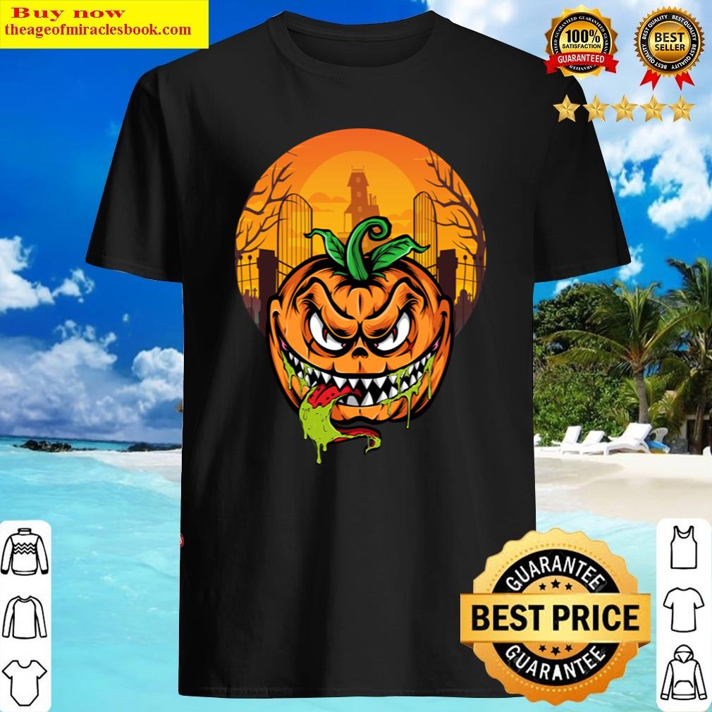 Happy Halloween Scary Pumkin Spooky Moon Shirt Shirt