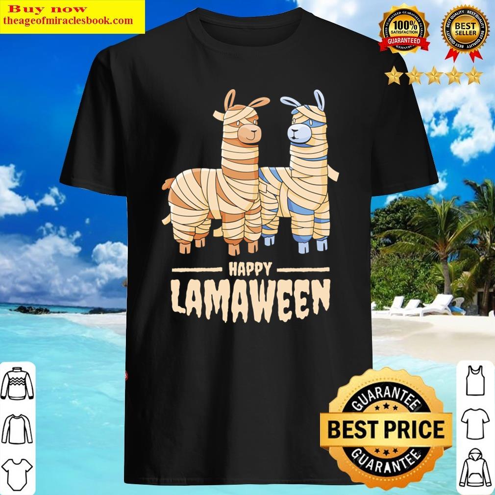 Happy Lamaween – Halloween Mummy Shirt