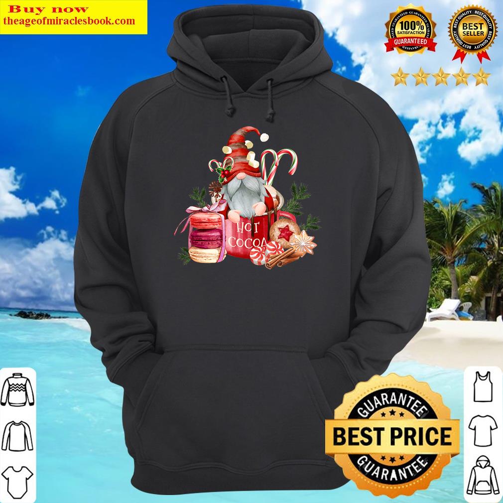 Hot Cocoa Gnome Santa Christmas Chocolate Funny Kids Shirt Hoodie