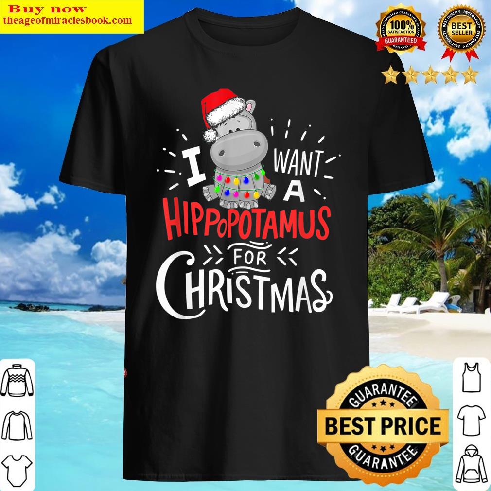 I Want A Hippopotamus For Christmas, Xmas Hippo Shirt