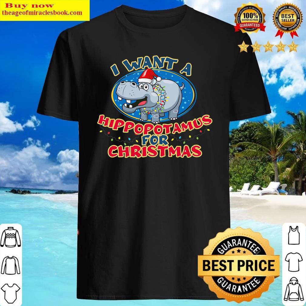 I Want A Hippopotamus For Christmas Xmas Pajama Costume Shirt