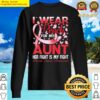i wear peach for my aunt uterine cancer awareness premium sweater