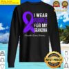 i wear purple for my grandma pancreatic cancer awareness sweater