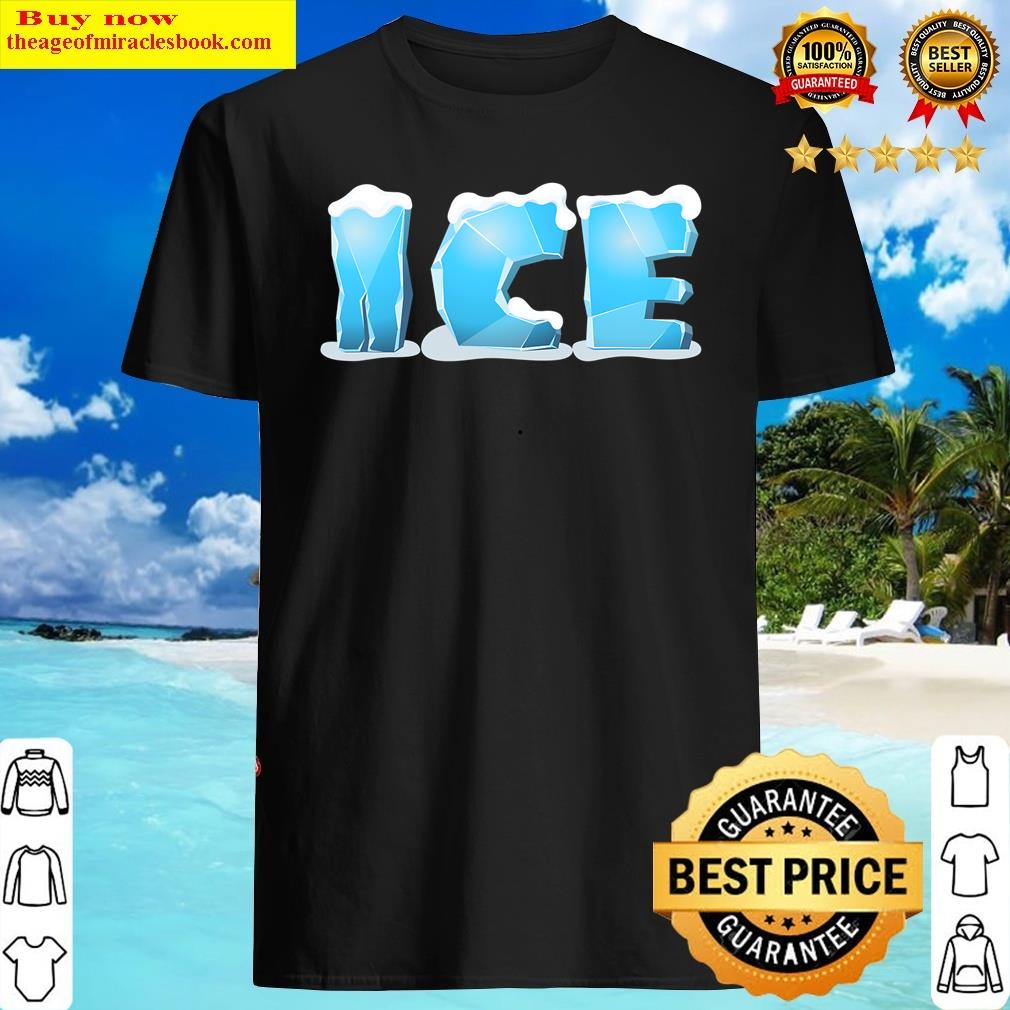 Ice Couple Matching Diy Last Minute Halloween Party Costume Shirt