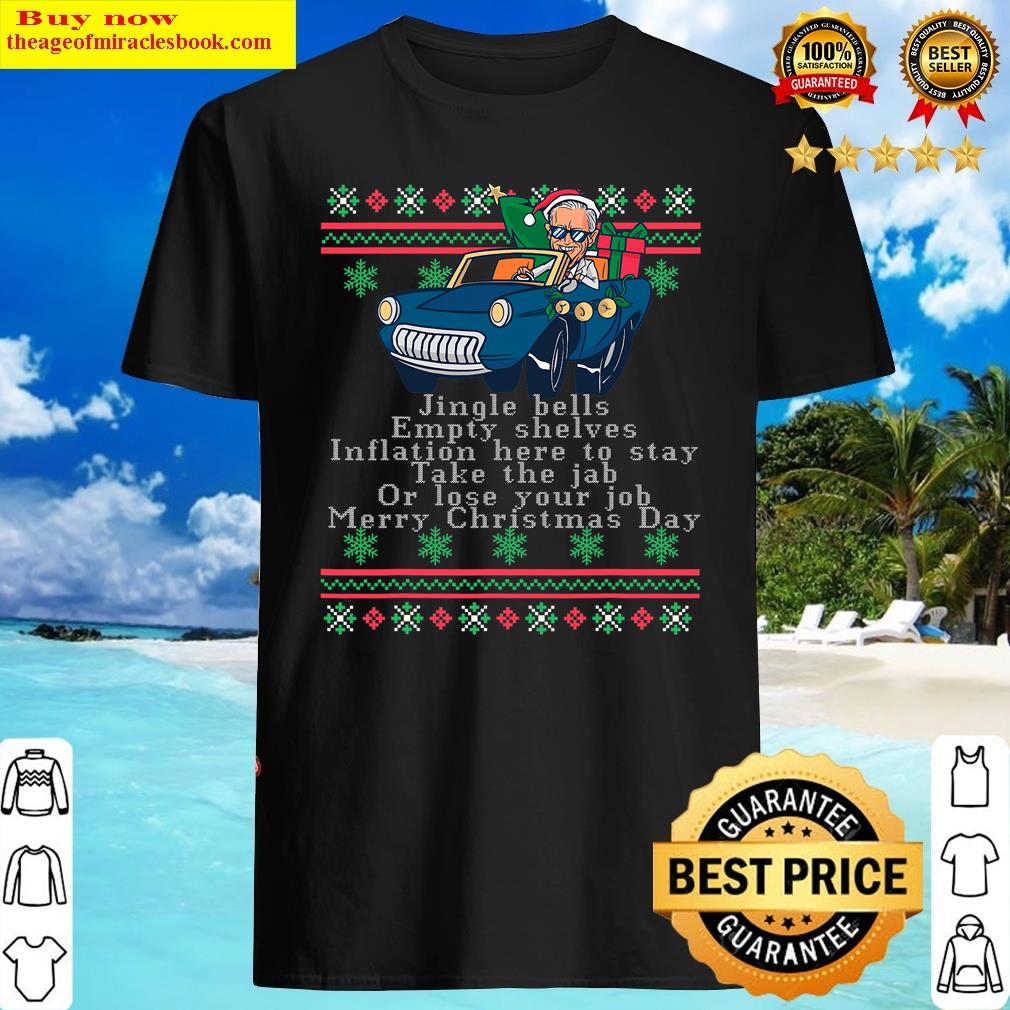 Jingle Joe Biden Funny Santa Trump Ugly Christmas Shirt