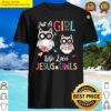 just a girl who loves jesus and owls costume christian premium shirt