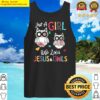 just a girl who loves jesus and owls costume christian premium tank top