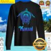 kauai hawaii sea turtle blue sea tribal pattern tattoo premium sweater