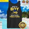 kids just a boy who loves tractors tank top
