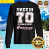 made in 1970 51 years of being awesome 51st birthday girly sweater