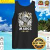 madge name t shirt in case of emergency my blood type is madge gift item tank top