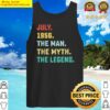 man myth legend july 1956 66th birthday tee for 66 years old tank top